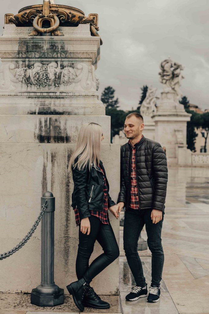 яна и алин Roma Рим piazza Spagna Fontana di Trevi-5