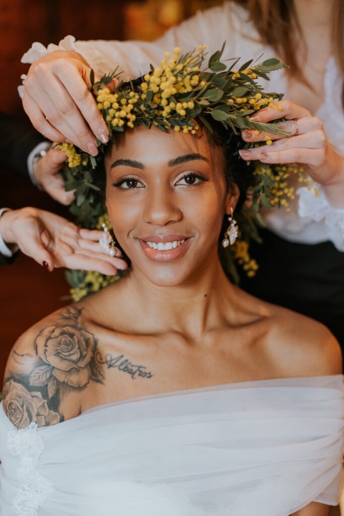 Afro-American couple Wedding Rome photographer