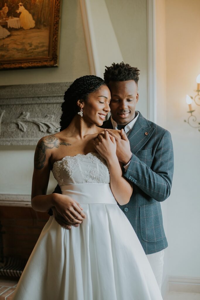 Afro-American couple Wedding Rome photographer