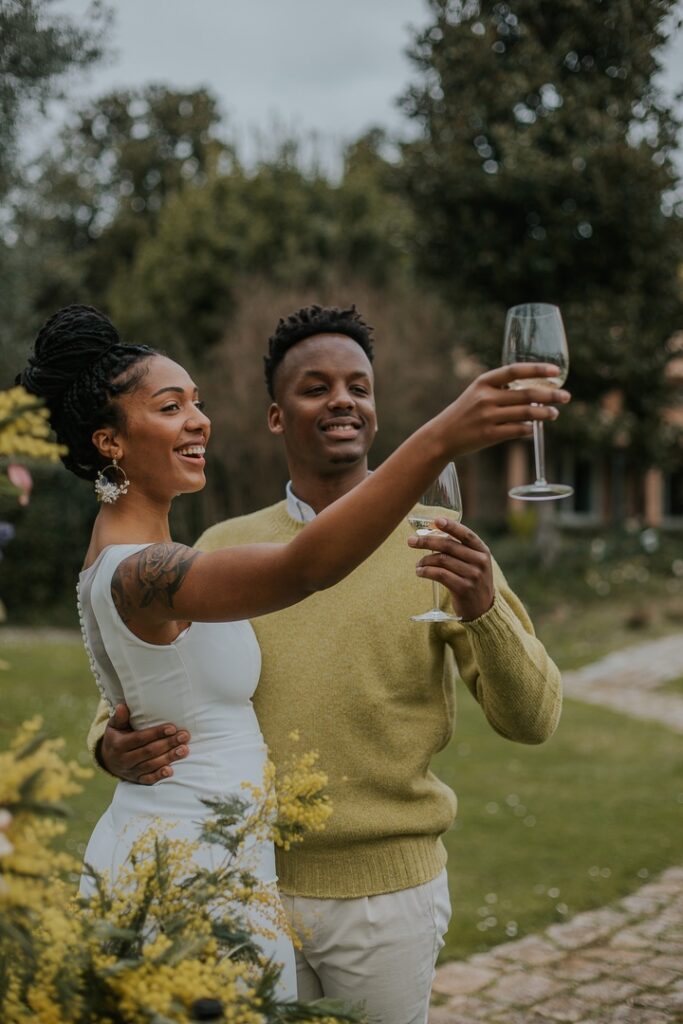 Afro-American couple Wedding Rome photographer