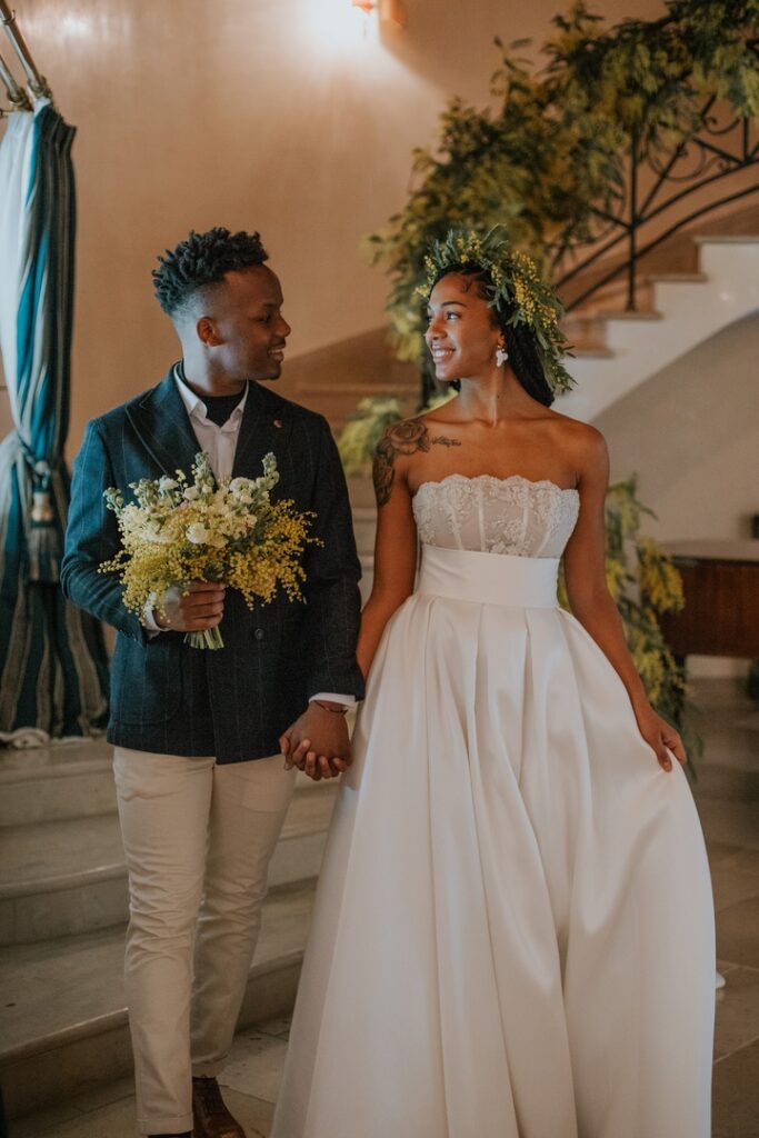 Afro-American couple Wedding Rome videomaker